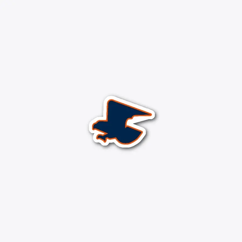 Retro War Eagle Sticker